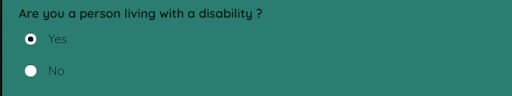 Disability question