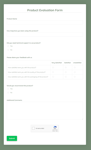 product-evaluation-form