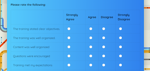 evaluation chart templates